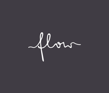Flow typography and logo design.